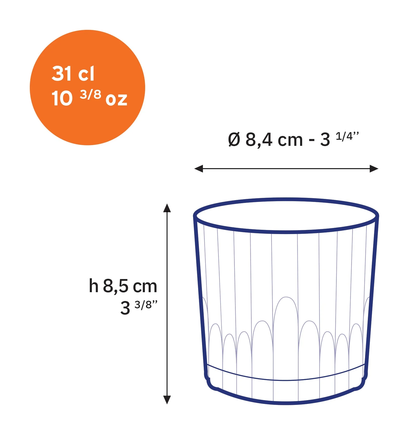 Manhattan Old Fashioned Glass - Set of 6 - Image 4